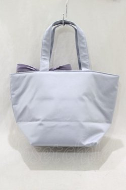 画像2: Maison de FLEUR / ローズリボン刺繍トートバッグ  ラベンダー H-25-03-03-047-LO-BG-NS-ZH