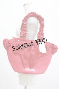 Maison de FLEUR / SnowWhite/フリルハンドルトートバッグ  レッド H-25-03-03-049-LO-BG-NS-ZH