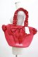 画像1: Maison de FLEUR / SnowWhite/フリルハンドルトートバッグ  レッド H-25-03-03-049-LO-BG-NS-ZH (1)