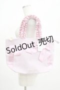 Maison de FLEUR / Maison de FLEUR×Misako Aoki/Mリボンキャンバストートバッグ  ピンク H-25-03-03-050-LO-BG-NS-ZH