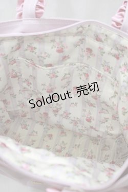 画像3: Maison de FLEUR / Maison de FLEUR×Misako Aoki/Mリボンキャンバストートバッグ  ピンク H-25-03-03-050-LO-BG-NS-ZH