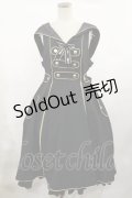 metamorphose / 【プラスサイズ】Magicalフード付きジャンパースカート プラスサイズ ブラック H-25-03-03-1001-ME-OP-NS-ZH