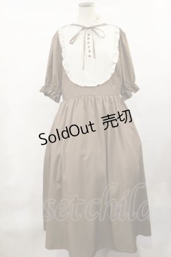 画像1: m petit by misako / ナジジムジキリカエワンピース LL ブラウン H-25-03-03-1004-LO-OP-NS-ZH
