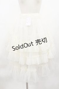 名紗店（海外ロリータブランド） / オーバースカート XL アイボリー H-25-03-03-1005-LO-SK-NS-ZH