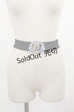 画像1: axes femme / ガーデンキャットゴムベルト  ブラック H-25-03-03-1012-AX-ZA-NS-ZH