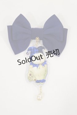 画像1: Enchantlic Enchantilly / キャットジョーカーリボンブローチ  ブルー H-25-03-03-1020-LO-AC-NS-ZH