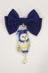 画像1: Enchantlic Enchantilly / キャットジョーカーリボンブローチ  ブルー H-25-03-03-1020-LO-AC-NS-ZH (1)