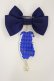 画像2: Enchantlic Enchantilly / キャットジョーカーリボンブローチ  ブルー H-25-03-03-1020-LO-AC-NS-ZH (2)