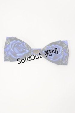 画像1: Enchantlic Enchantilly / 幻影薔薇城〜コウモリ公爵からの招待状〜リボンブローチ  青い夜 H-25-03-03-1022-LO-AC-NS-ZH