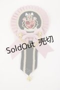 Angelic Pretty / リリカルバニーCollegeワッペンロゼッタブローチ  ピンク H-25-03-03-1024-AP-AC-NS-ZH