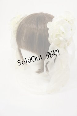 画像2: Hoshibako Works / 繁花集 お団子クリップ式コサージュ  オフ H-25-03-03-1035-LO-AC-NS-ZH