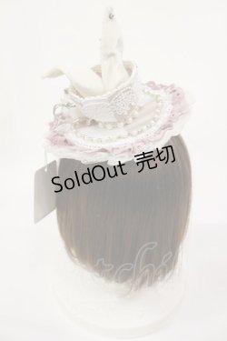 画像2: Hoshibako Works / Drink me・兎耳ティーカップ帽子 カクテルハット  ピンク H-25-03-03-1038-LO-AC-NS-ZH