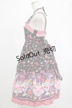 画像2: metamorphose / Surprise Partyハイウエストジャンパースカート Free ブラック H-25-03-03-001-ME-OP-NS-ZH
