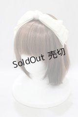 m petit by misako / NINA'sコラボ AM*NIリボンカチューシャ  アイボリー H-25-03-03-072-LO-AC-NS-ZH