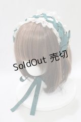 Amavel / 喫茶アマベルのランチセットヘッドドレス  グリーン H-25-03-03-073-CA-AC-NS-ZH