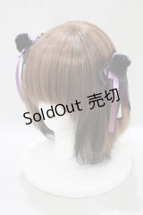 Amavel / 宮燈街の飴売り子ダブルリボンクリップ  ブラック H-25-03-03-076-CA-AC-NS-ZH