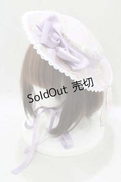 画像1: Kurumi Collaboration / 花柄ヘッドドレス  ラベンダー H-25-03-03-078-GO-AC-NS-ZH
