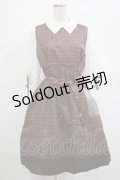 axes femme POETIQUE / 明治チョコレートワンピース M ブラウン H-25-03-03-018-AX-OP-NS-ZH