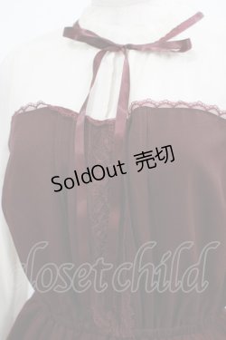 画像4: axes femme POETIQUE / チュールデザインワンピース M ボルドー H-25-03-03-019-AX-OP-NS-ZH
