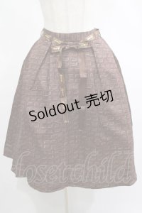 axes femme POETIQUE / 明治 チョコレートスカート M ブラウン H-25-03-03-021-AX-SK-NS-ZH