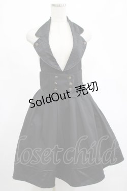 画像1: Amavel / Gothic doll ホルタージャンパースカート Free ブラック H-25-03-03-024-CA-OP-NS-ZH