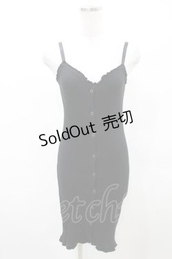 画像1: Katie / UNDER PRETTIES camisole one-piece FREE ブラック H-25-03-04-001-LO-OP-KB-ZH