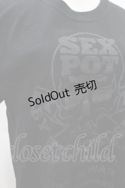 画像3: SEX POT ReVeNGe / プリントTシャツ  ロゴプリント黒 H-25-03-04-028-SP-TO-KB-ZH