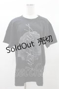 アマツカミ / プリントTシャツ XL 黒 H-25-03-04-029-PU-TO-KB-ZT