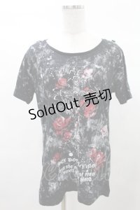 SEX POT ReVeNGe / プリントTシャツ  黒 H-25-03-04-030-SP-TO-KB-ZT
