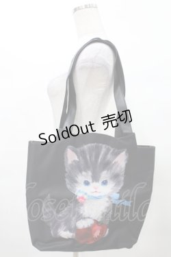 画像1: MILK / CHERRY CAT BAG  ブラック H-25-03-04-045-ML-BG-KB-ZH