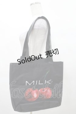 画像2: MILK / CHERRY CAT BAG  ブラック H-25-03-04-045-ML-BG-KB-ZH