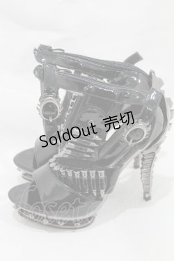 画像3: hades / 弾丸ストラップシューズ US6（約24cm） ブラック×シルバー H-25-03-04-050-ＨＡ-SH-KB-ZH