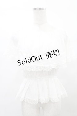 画像1: Katie / ASHBURYレーシィブラウス FREE オフ H-25-03-04-012-LO-TO-KB-ZH