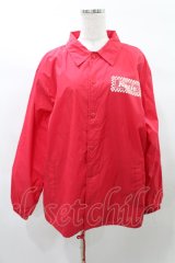 Katie / SOUVENIR BEAR coach jacket L レッド H-25-03-04-013-LO-JA-KB-ZH