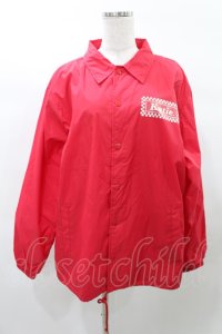 Katie / SOUVENIR BEAR coach jacket L レッド H-25-03-04-013-LO-JA-KB-ZH