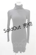 Katie / UNDER PRETTIES bottle neck one-piece FREE ダークグレー H-25-03-04-002-LO-OP-KB-ZH