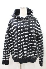 Katie / KATIE LOGO FAB BIG HOODIE FREE ブラック H-25-03-04-015-LO-TO-KB-ZH