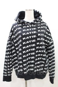 Katie / KATIE LOGO FAB BIG HOODIE FREE ブラック H-25-03-04-015-LO-TO-KB-ZH