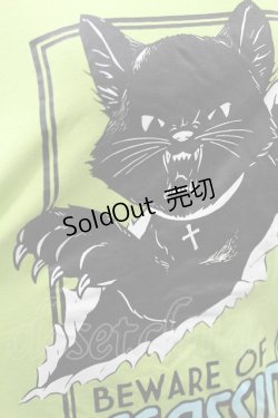 画像3: LISTEN FLAVOR / アサシンキャットロンT  ライムグリーン H-25-03-04-022-PU-TO-KB-ZT