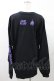 画像2: LAND by MILKBOY /ULL CLOUD L.S. TEE XXL ブラック×ラベンダー H-25-03-04-024-MB-TO-KB-ZH (2)