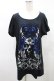 画像1: SEX POT ReVeNGe / プリントドルマンロングTシャツ  黒 H-25-03-04-026-SP-TO-KB-ZT438 (1)