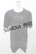 SEX POT ReVeNGe / プリントTシャツ  ロゴプリント黒 H-25-03-04-028-SP-TO-KB-ZH