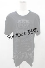 SEX POT ReVeNGe / プリントTシャツ  ロゴプリント黒 H-25-03-04-028-SP-TO-KB-ZH