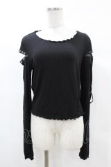 KILL STAR / Shailagh Long Sleeve Top L 黒 H-25-03-05-050-SL-TO-KB-ZH