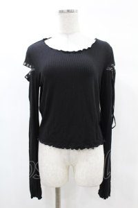 KILL STAR / Shailagh Long Sleeve Top L 黒 H-25-03-05-050-SL-TO-KB-ZH
