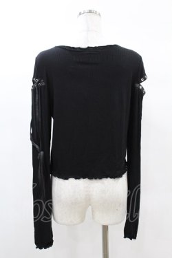 画像2: KILL STAR / Shailagh Long Sleeve Top L 黒 H-25-03-05-050-SL-TO-KB-ZH