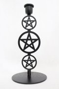 KILL STAR / Pentagram Candlestick   H-25-03-05-006-SL-ZA-KB-ZH