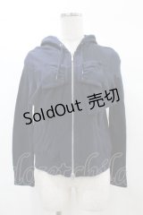 Jane Marple / リボンヨークのパーカー M ネイビー H-25-03-05-058-JM-TO-KB-ZH