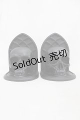 KILL STAR / Skull Bookends  黒 H-25-03-05-007-SL-ZA-KB-ZH