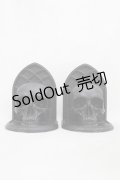 KILL STAR / Skull Bookends  黒 H-25-03-05-008-SL-ZA-KB-ZH